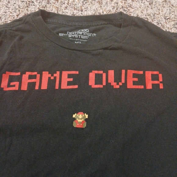 Nintendo Entertainment System Game Over Kids Tee Xl - Picture 4 of 6